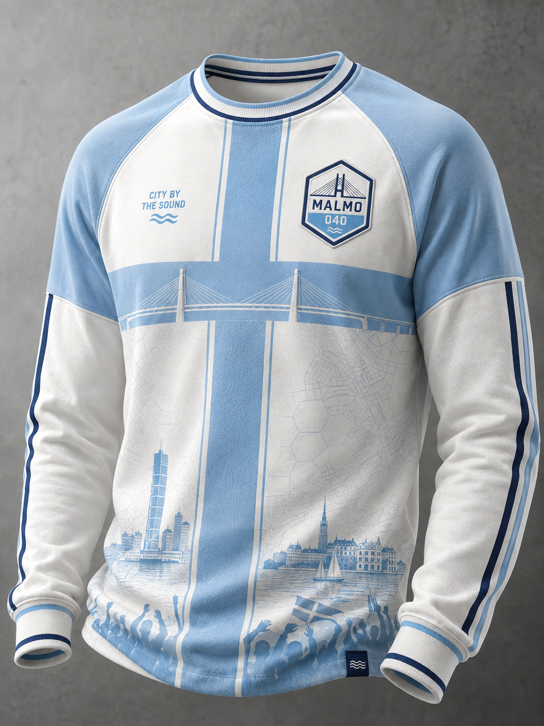 Herr Malmö FF-linne med långa ärmarna