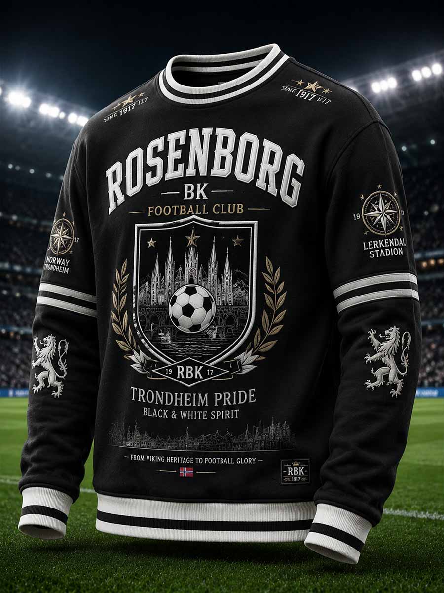Menns RBK fotballlagmønstertrykt gensere