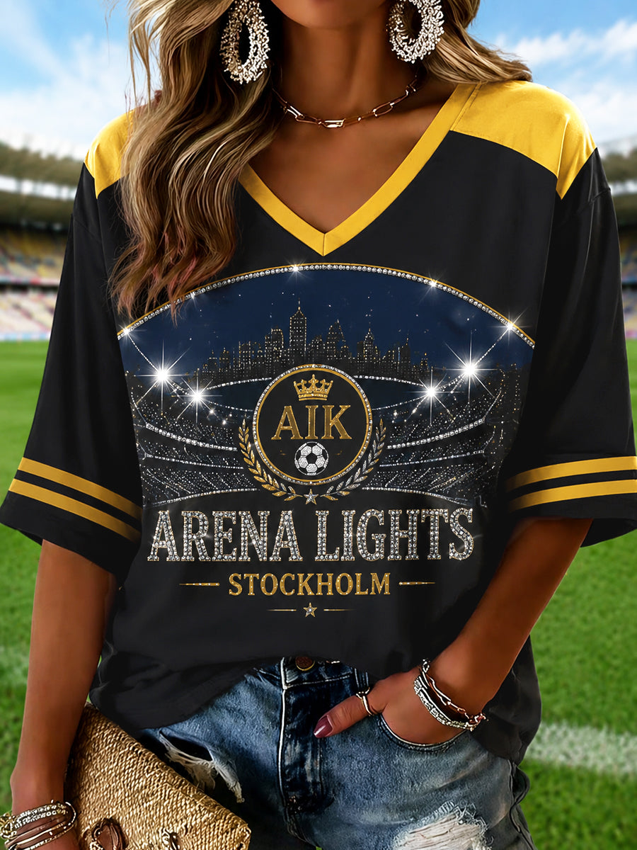Damspeltröja för matchdagen från AIK i svart och gult