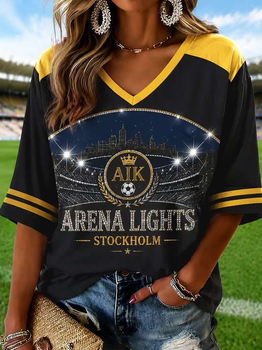 Damspeltröja för matchdagen från i svart och gult