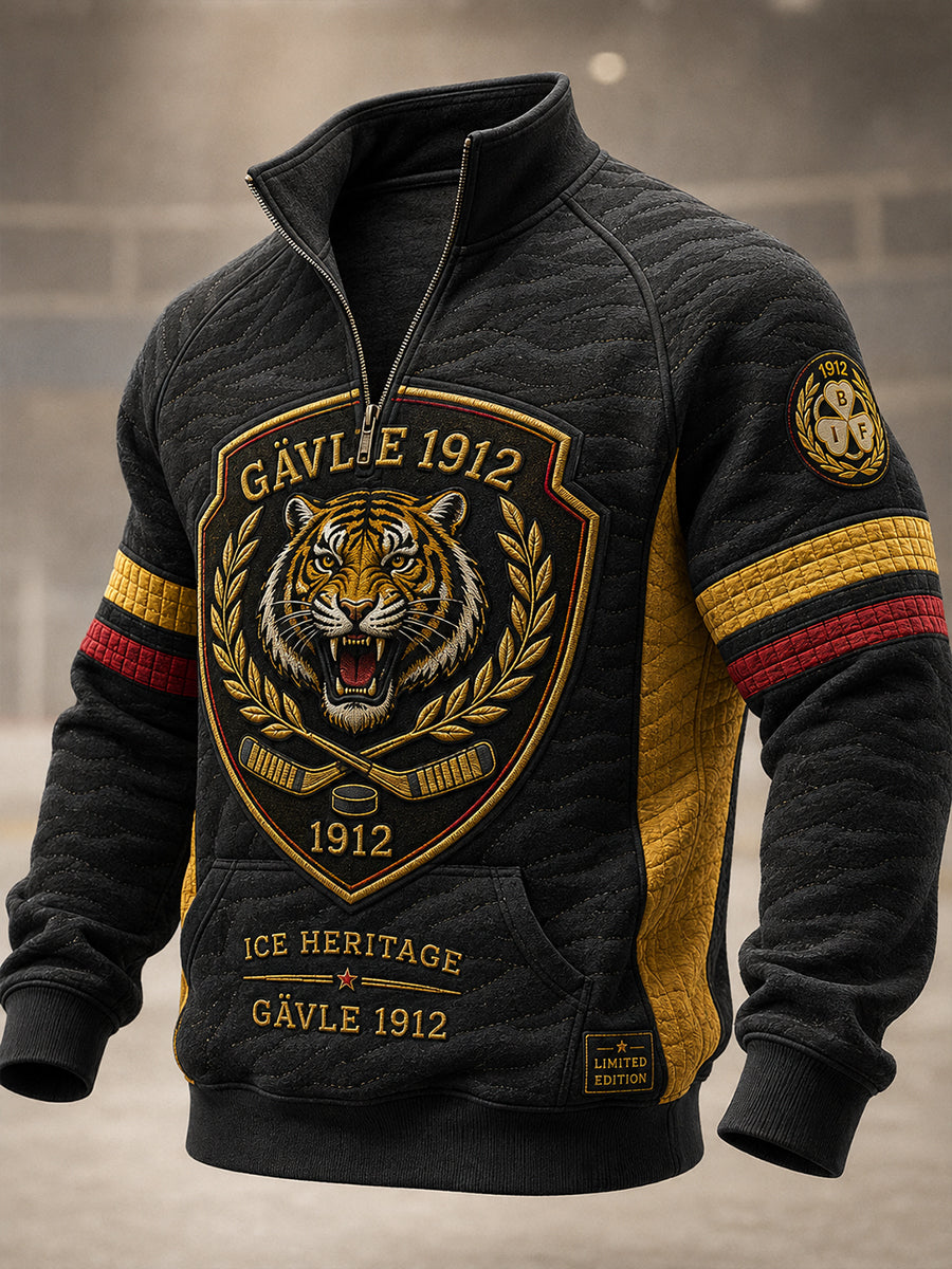 Mäns Brynäs IF halv-Zip-stand Sweatshirt