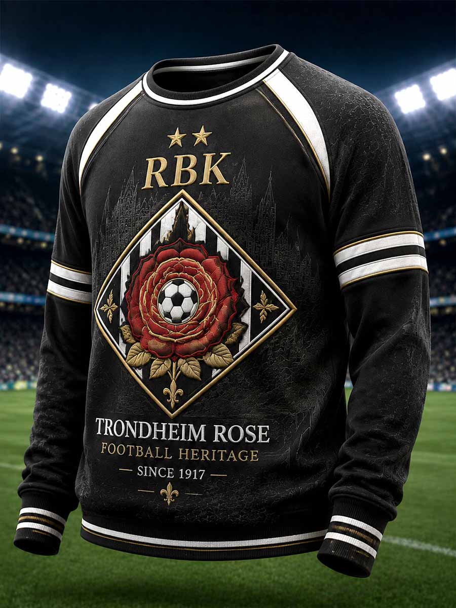Herrtröja i retrostil från RBK med fotbollsmotiv