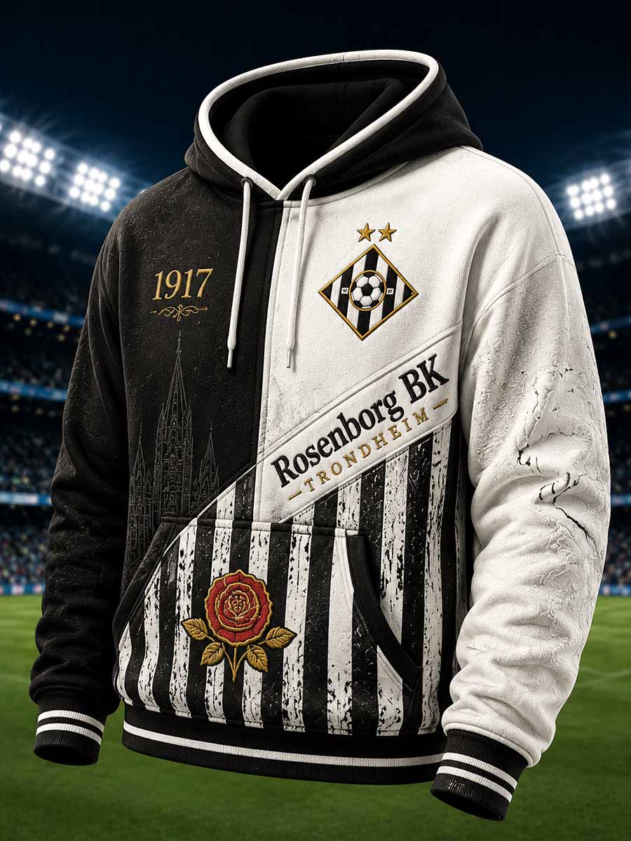 Herrlig vintage-RBK-fotbollströja med tryckt huvudjacka