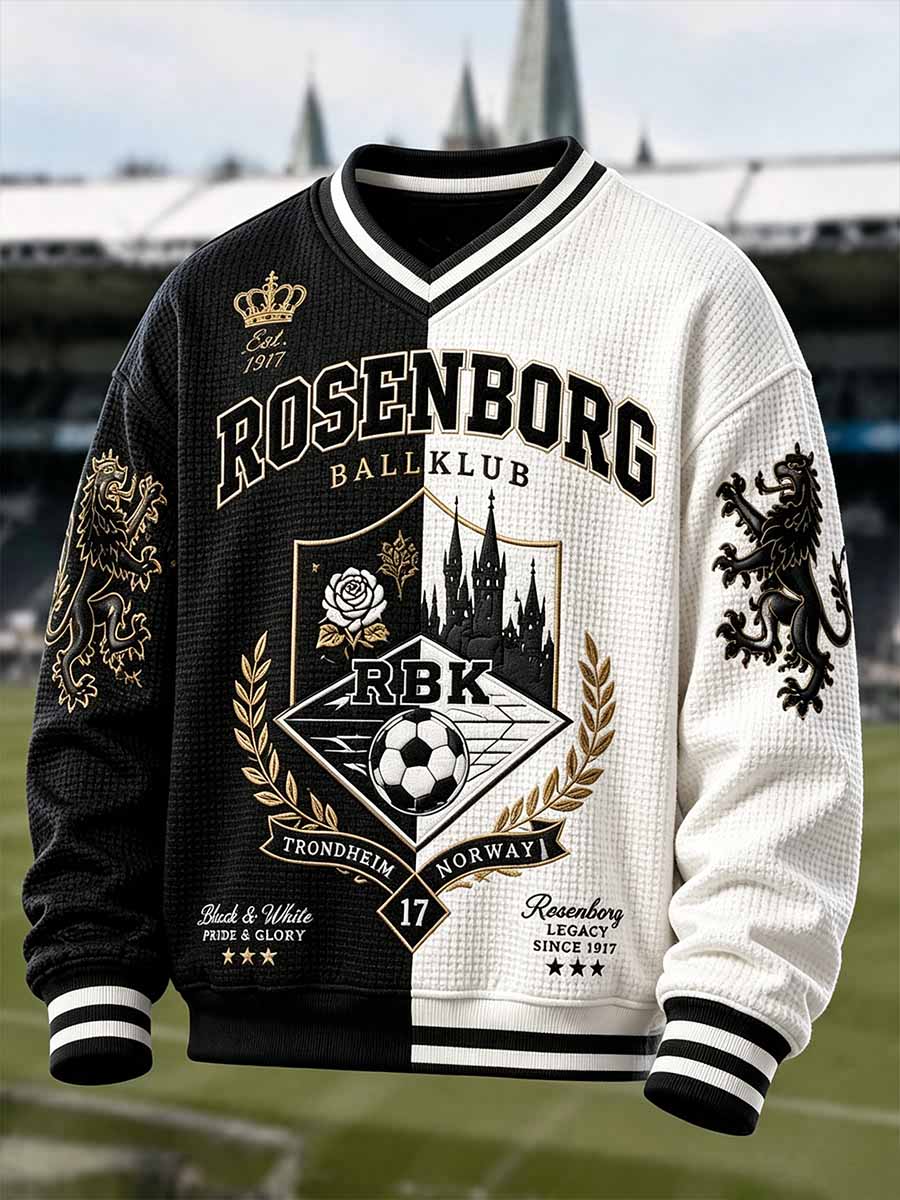 Herrtröja i retrostil från RBK med fotbollsmotiv