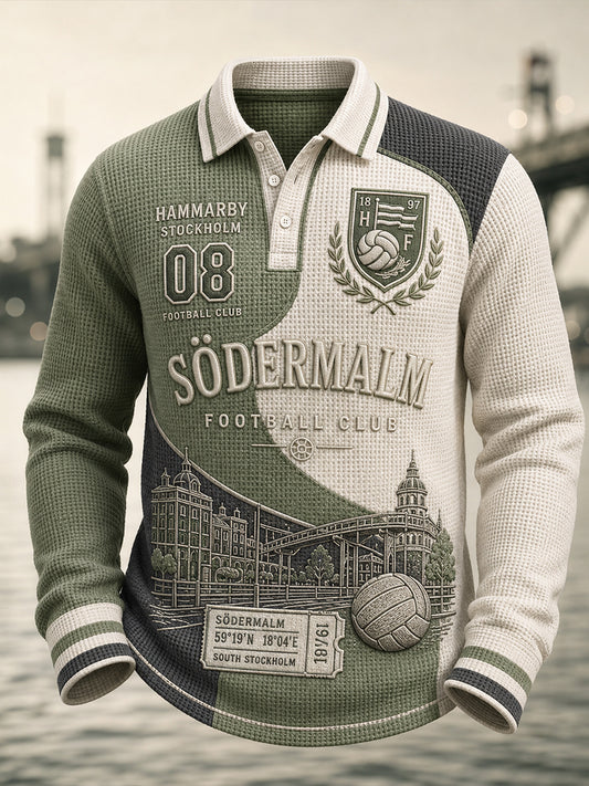 Herrarnas svenska fotbollströja för Hammarby-supportrar med lång ärm