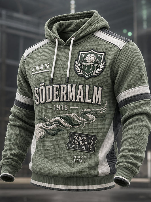 Herrlig dammuddare i svensk fotboll för Hammarby-fans, överdimensionerad huvtröja med fallande axlar och fickor