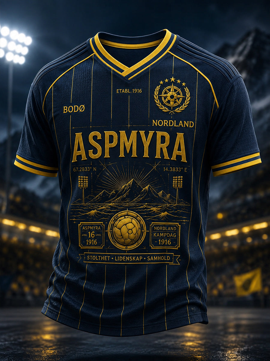 Herrarnas norska fotboll Bodø/Glimt Fans Älskare V-ringad T-shirt