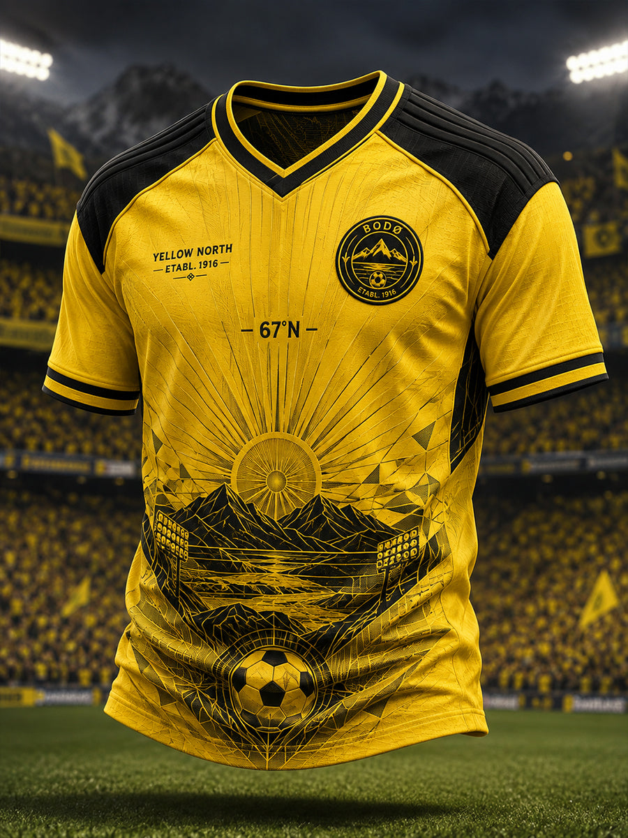 Herrarnas norska fotboll Bodø/Glimt Fans Älskare V-ringad T-shirt