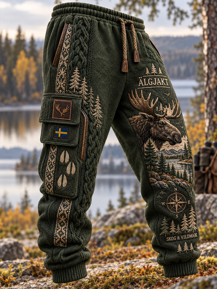 Herrliga svenska jaktsezontryck, lediga joggingbyxor