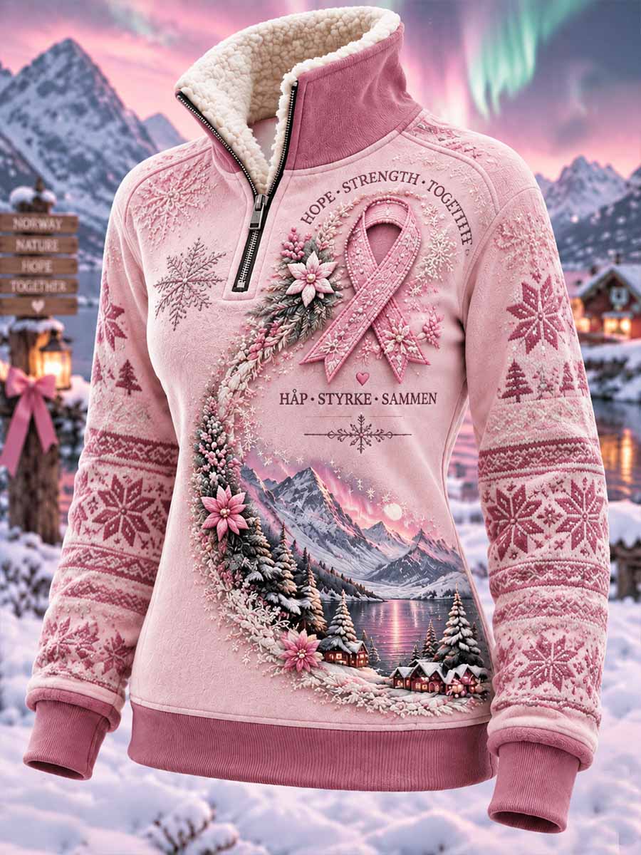 Kvinneres brystkreftbevisst utskrifter Sweatshirt