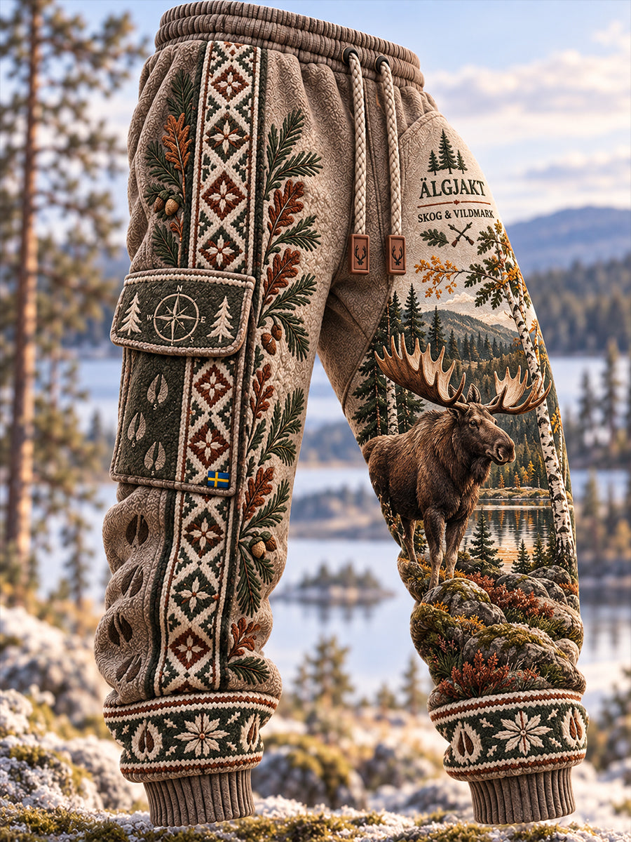 Herrliga svenska jaktsezontryck, lediga joggingbyxor