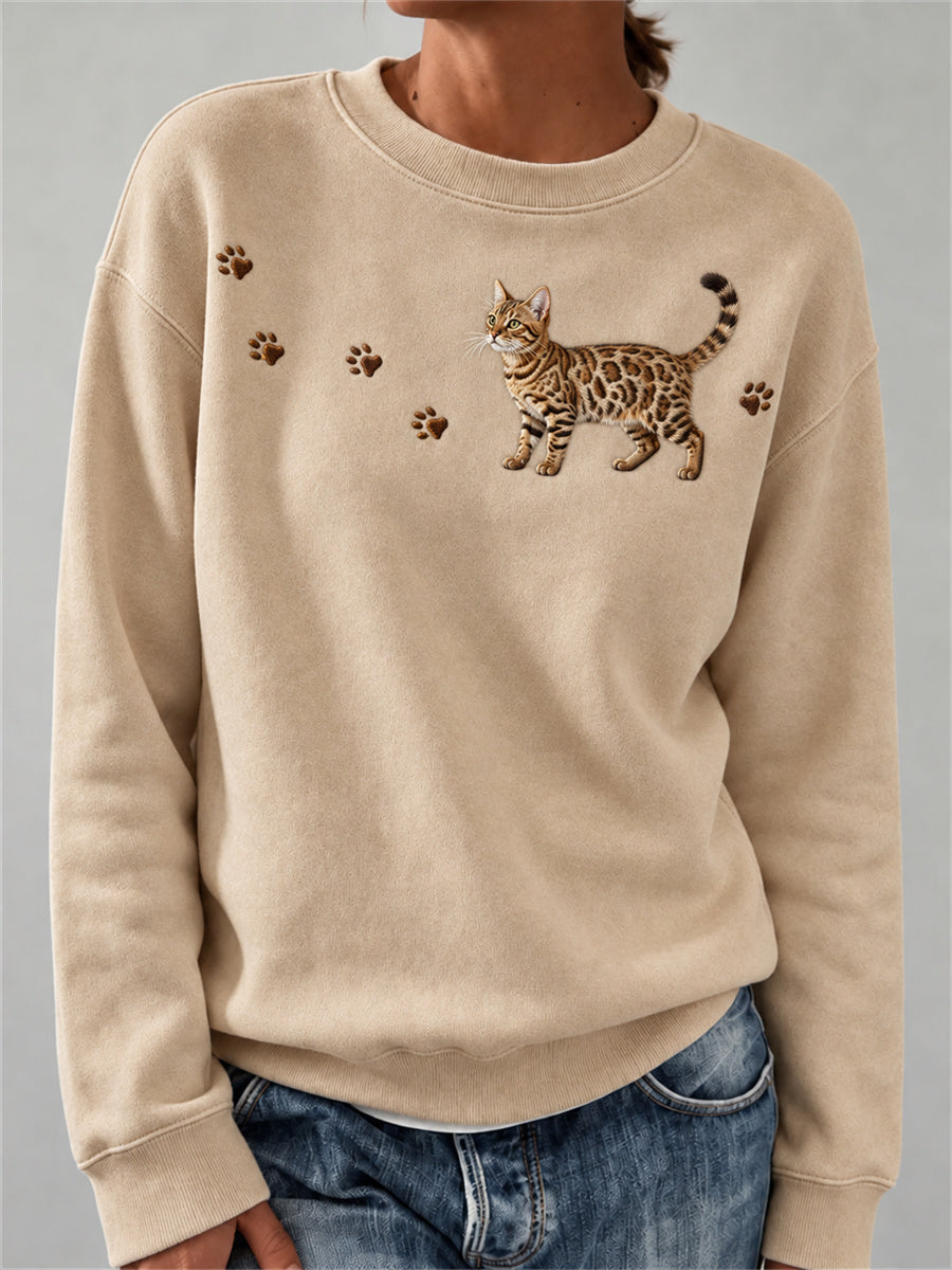 Kvinnors ljuvliga bengalska katt & tassar Print
