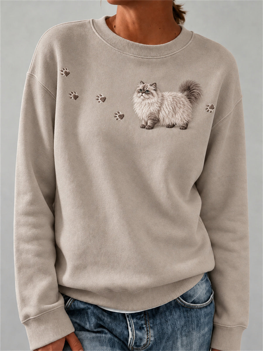 Kvinnors ljuvliga fuzzy Persiska katt & tassar Print