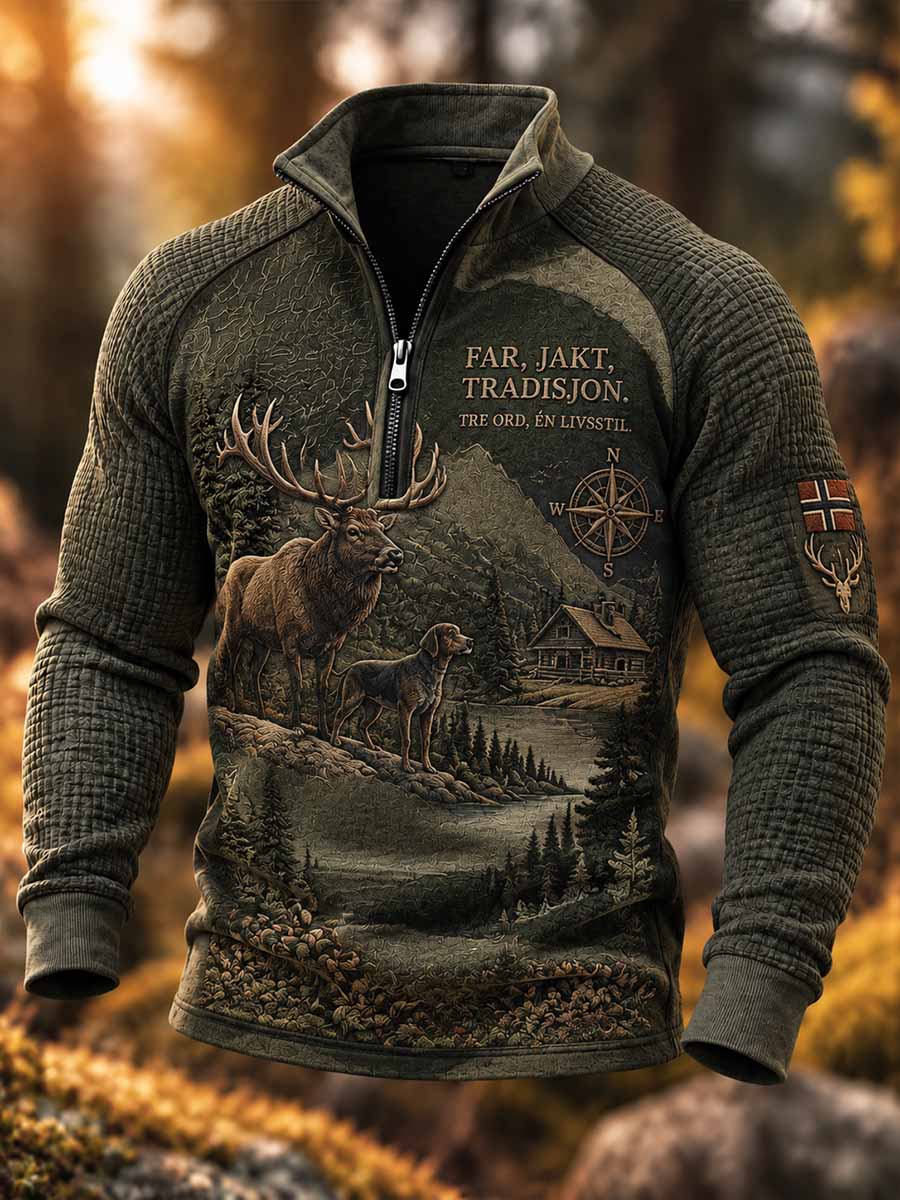 Menneskefars arvjakt trykt Hoodie Sweatshirt