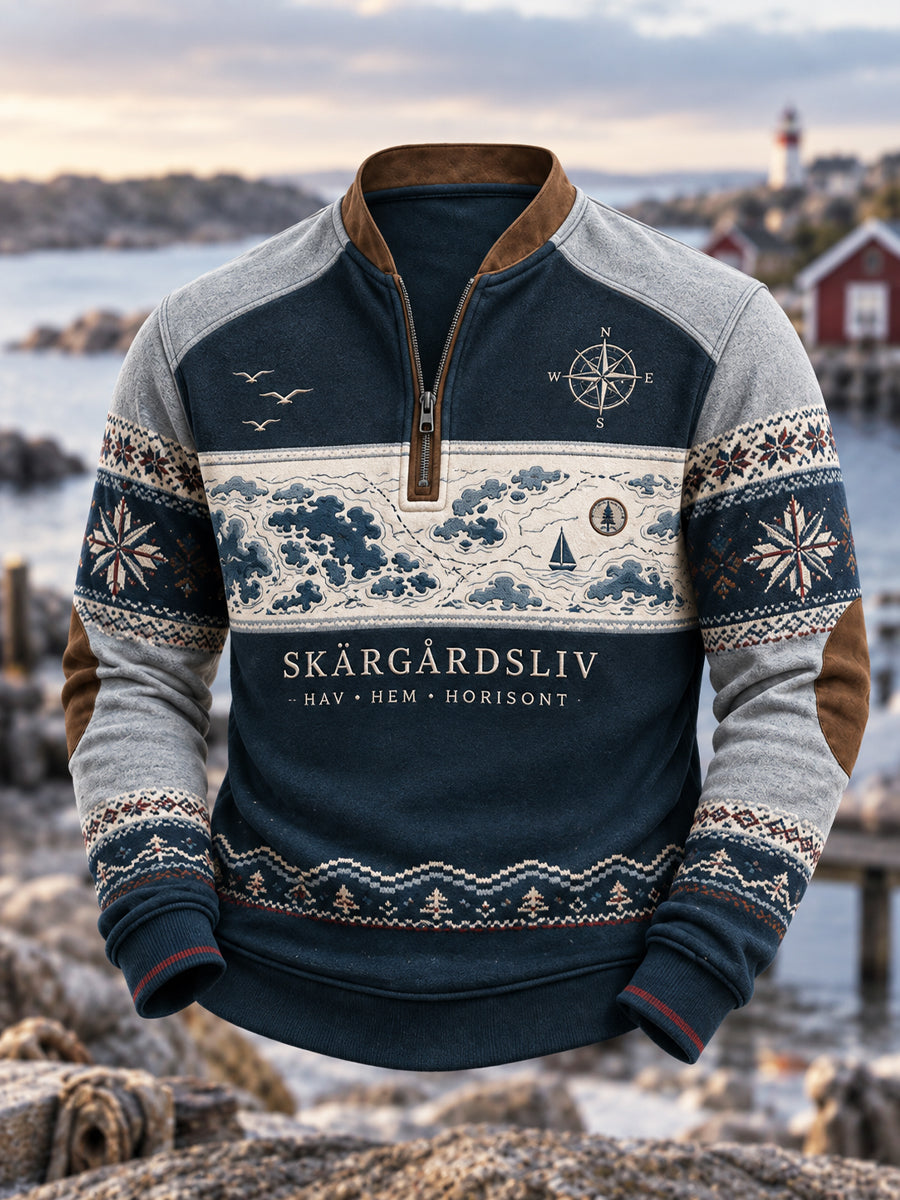 Nordisk hamn-helg-pullover