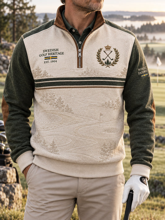 Mäns tur helgprestanda Half-Zip