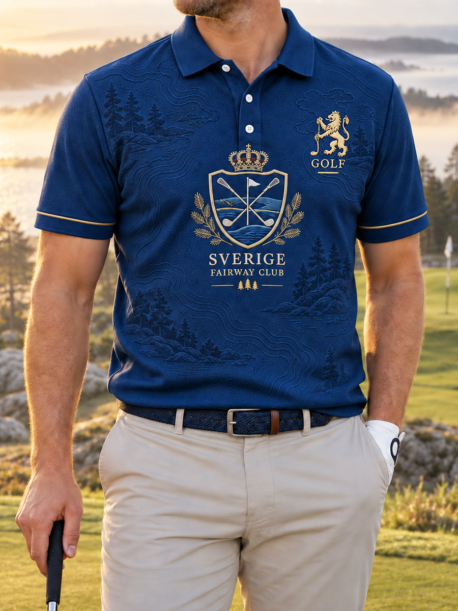 Mäns Golf Business Polo tröj