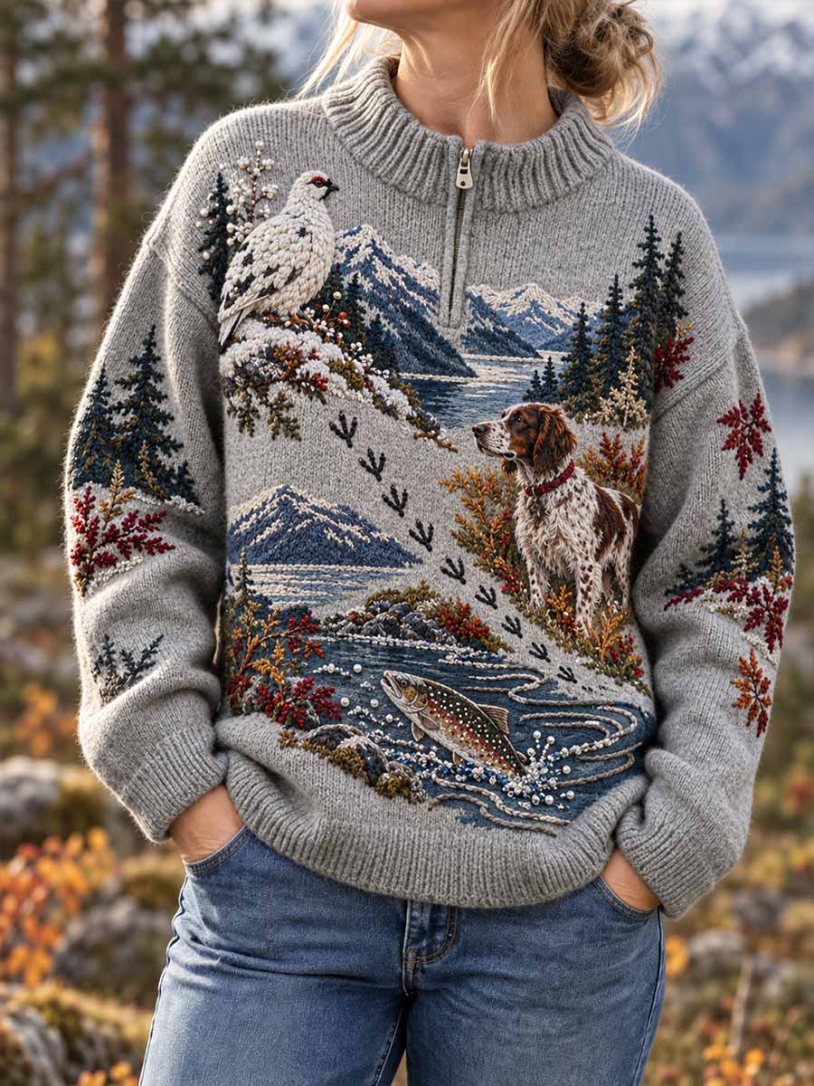 Damegenser med vintage-jakttidsmønster