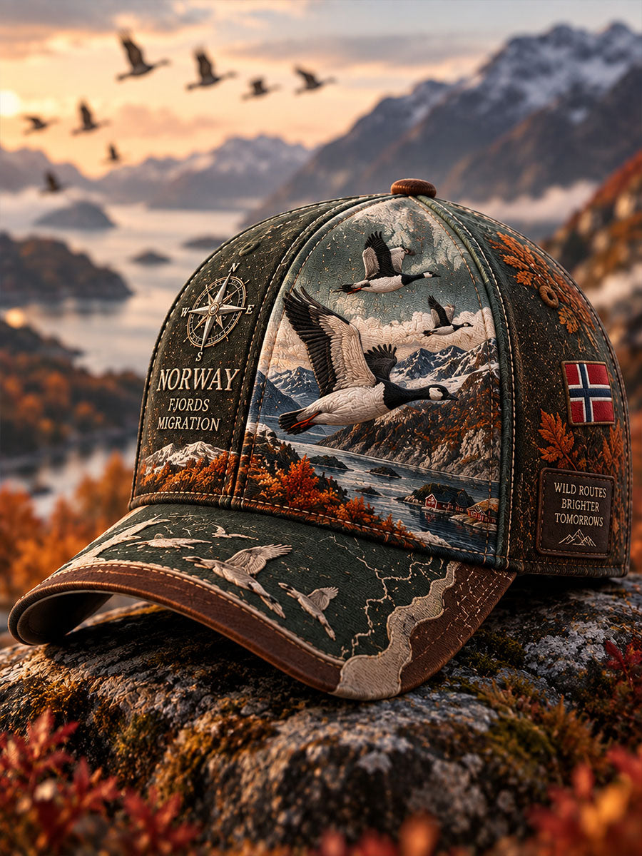 Unisex Utsira Island Fuglemigrasjon Trykk Lue