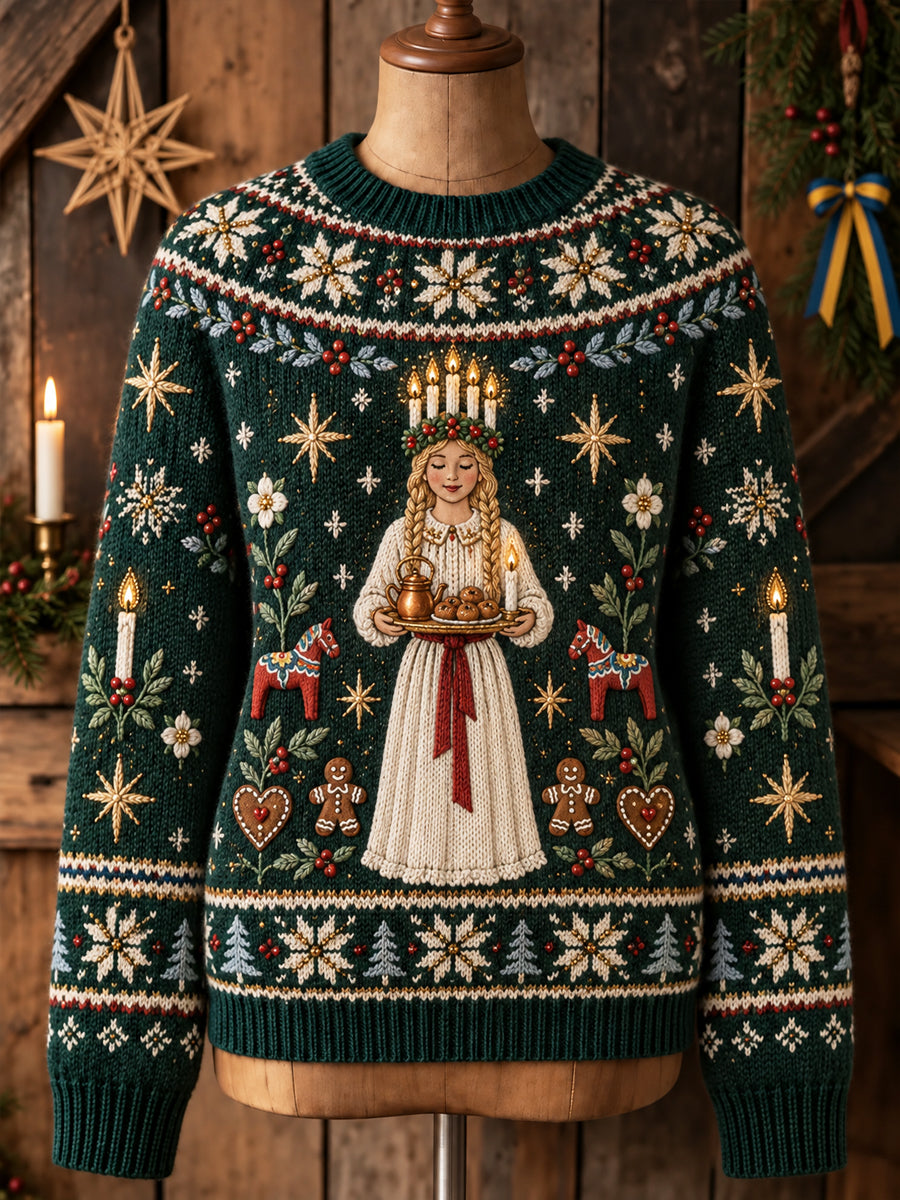 Luciaklänning i mysig sweatshirt från Women's Lucia